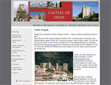 Tablet Screenshot of castlesofspain.co.uk